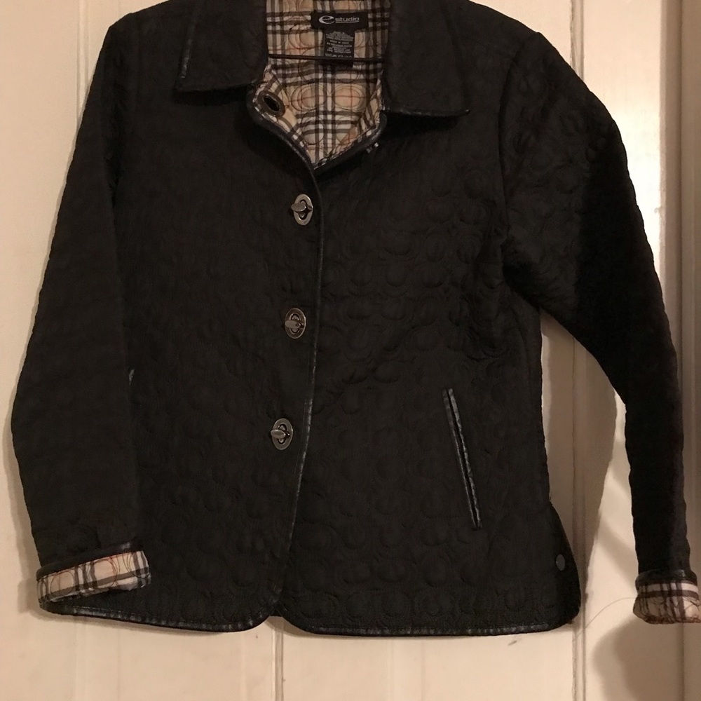 E Studio,Quilted dress jacket